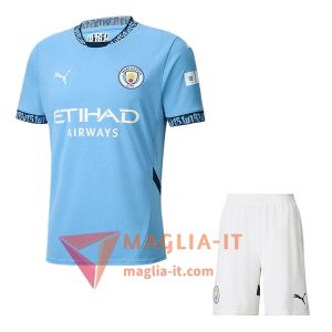 Completo Maglia Manchester City Prima + Pantaloncini 2024/25