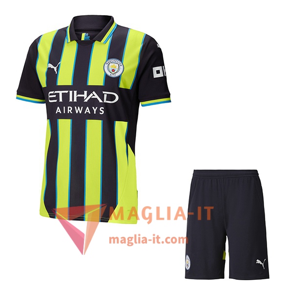 Completo Maglia Manchester City Seconda + Pantaloncini 2024/25