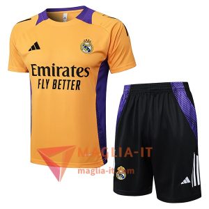 Completo Magliette da Allenamento Real Madrid Arancia/viola 2025/2026