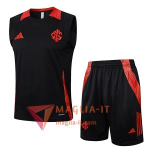 Kit da Allenamento Internacional 2025/2026 - Canottiera + Pantaloncini Nero/Rosso