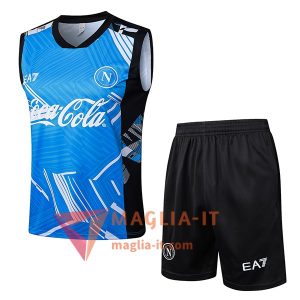 Kit da Allenamento SSC Napoli 2025/2026 - Canottiera + Pantaloncini Blu
