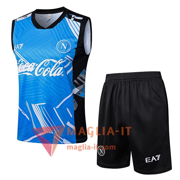 Kit da Allenamento SSC Napoli 2025/2026 - Canottiera + Pantaloncini Blu