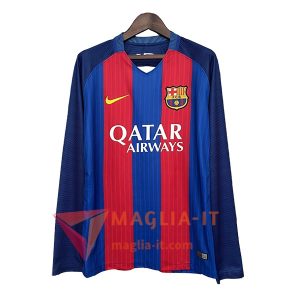 Maglia Calcio FC Barcellona Retro Prima Manica Lunga 2014/2015 Vintage