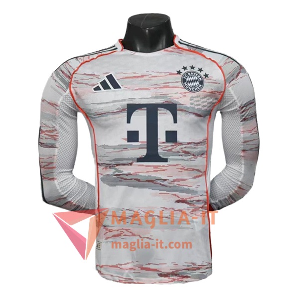 Maglia Calcio Bayern Monaco Seconda Manica Lunga 2025/26