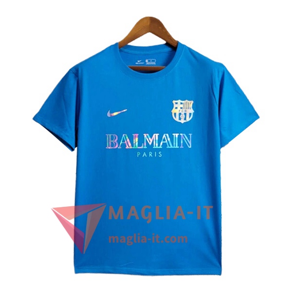 Maglia Calcio FC Barcellona Casual Blu 2024/25