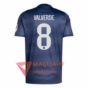 Maglia Calcio FEDE VALVERDE 8 Real Madrid 2025/26 Seconda