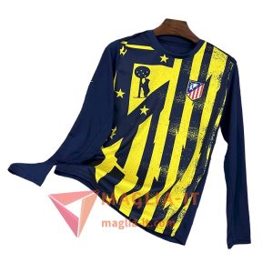 Maglia da Allenamento a Maniche Lunghe Atletico Madrid Blu/Giallo 2025/2026