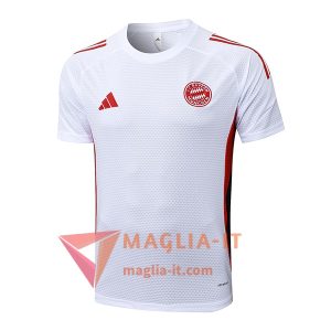 Magliette da Allenamento Bayern Monaco Bianco/Nero/Rosso 2025/2026