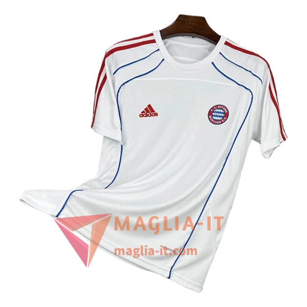 Magliette da Allenamento Bayern Monaco Bianco/Rosso/Blu 2025/2026