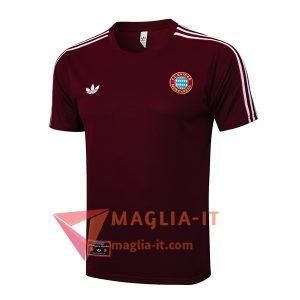 Magliette da Allenamento Bayern Monaco Rosso/Bianco 2025/2026