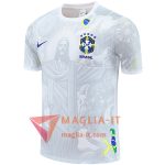 Magliette da Allenamento Brasile Bianco/Grigio 2025/2026