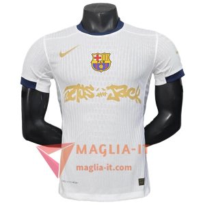 Magliette da Allenamento FC Barcellona Bianco/Giallo 2025/2026