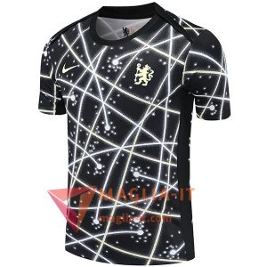 Magliette da Allenamento FC Chelsea Nero/Bianco 2025/2026