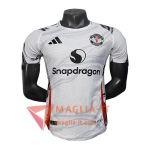 Magliette da Allenamento Manchester United Bianco/Nero/Rosso 2025/2026