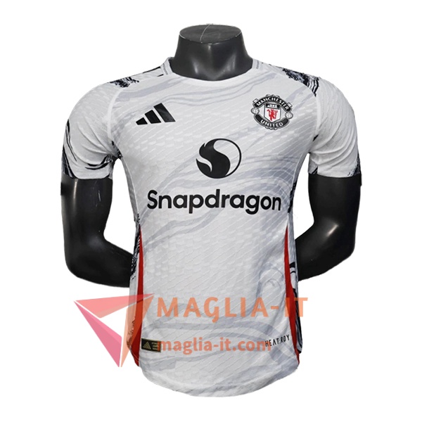 Magliette da Allenamento Manchester United Bianco/Nero/Rosso 2025/2026