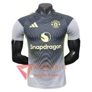 Magliette da Allenamento Manchester United Grigio/Verde 2025/2026