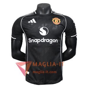 Magliette da Allenamento Manchester United Nero/Bianco 2025/2026