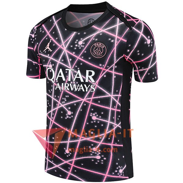 Magliette da Allenamento PSG Nero/Rosa 2025/2026