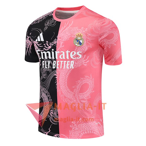 Magliette da Allenamento Real Madrid Nero/Rosa 2025/2026