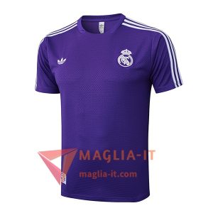 Magliette da Allenamento Real Madrid viola/Bianco 2025/2026