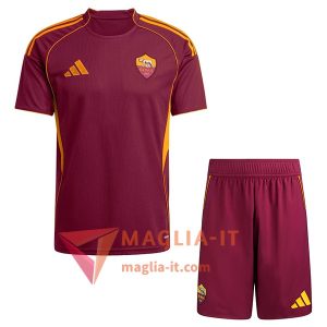 Nuova Maglia Calcio AS Roma Bambino Prima 2025/26