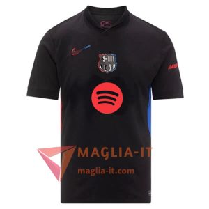 Nuova Maglia Calcio FC Barcellona Seconda 2024/25 Nero