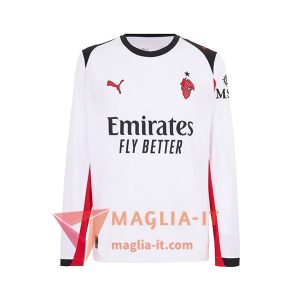 Nuova Maglia Calcio AC Milan Seconda Manica Lunga 2025/2026