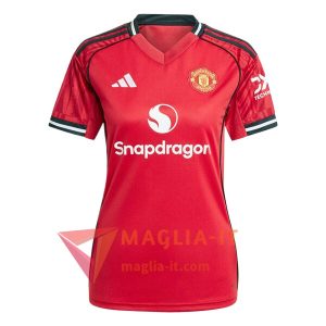 Nuova Maglia Calcio Manchester United Donna Prima 2025/26