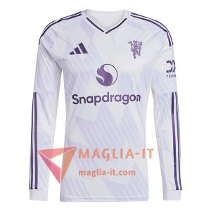 Nuova Maglia Calcio Manchester United Seconda Manica Lunga 2025/2026