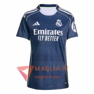 Nuova Maglia Calcio Real Madrid Donna Seconda 2025/26