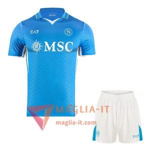 Nuova Maglia Calcio SSC Napoli Bambino Prima 2024/25