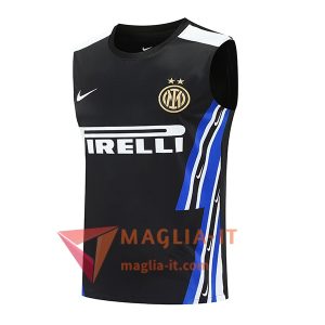 Nuove Canottiera da Allenamento Inter Milan Nero/Blu 2025/2026