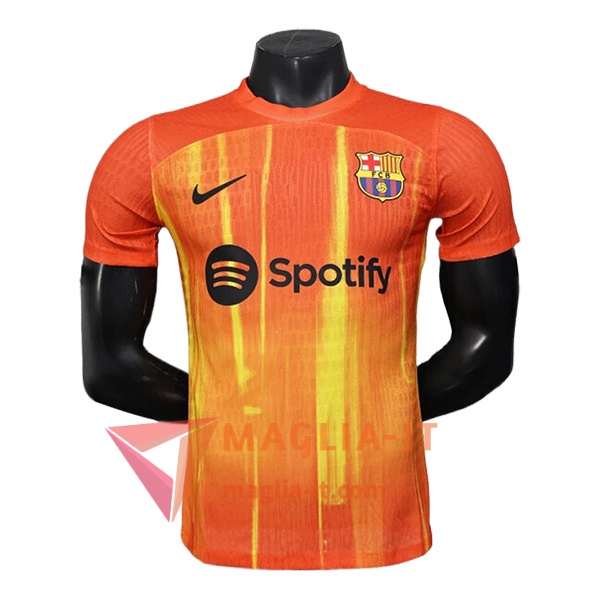 Nuove Magliette da Allenamento FC Barcellona Arancia/Giallo 2025/2026
