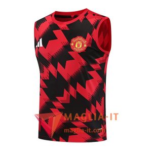 Canottiera da Allenamento Manchester United Rosso/Nero 2025/2026