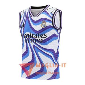 Canottiera da Allenamento Real Madrid Bianco/Blu/viola 2025/2026