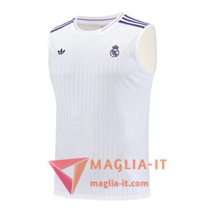 Canottiera da Allenamento Real Madrid Bianco/viola 2025/2026