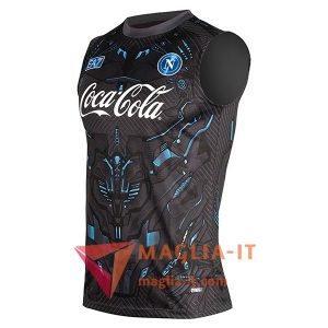 Canottiera da Allenamento SSC Napoli Nero/Blu 2025/2026