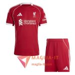 Kit Maglia FC Liverpool Casa + Pantaloncini 2025/2026