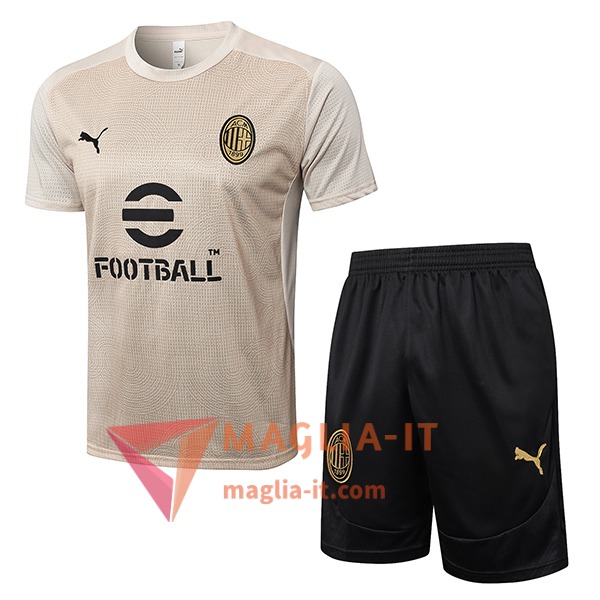 Kit da Allenamento AC Milan - Maglia + Pantaloncini 2025/2026 Beige