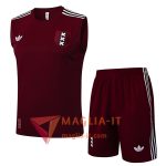 Kit da Allenamento Ajax - Canottiera + Pantaloncini 2025/2026 Marrone/Bianco