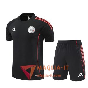 Kit da Allenamento Ajax - Maglia + Pantaloncini 2025/2026 Nero/Rosso