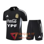 Kit da Allenamento Argentina - Maglia + Pantaloncini 2025/2026 Nero/Bianco/Grigio