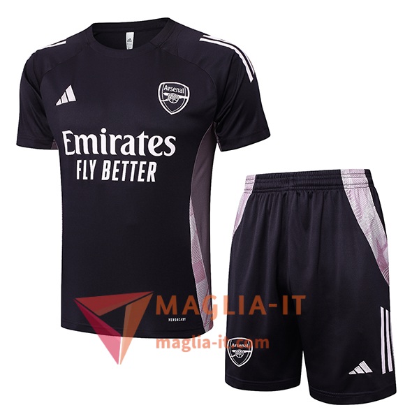 Kit da Allenamento Arsenal 2025/2026 - Maglia + Pantaloncini Grigio Scuro
