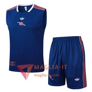 Kit da Allenamento Arsenal - Canottiera + Pantaloncini 2025/2026 Blu/Rosso