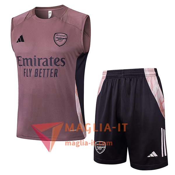 Kit da Allenamento Arsenal - Canottiera + Pantaloncini 2025/2026 viola/Nero
