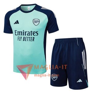 Kit da Allenamento Arsenal - Maglia + Pantaloncini 2025/2026 Verde/Blu Chiaro