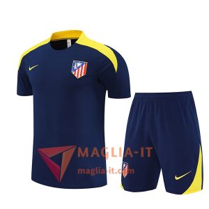 Kit da Allenamento Atletico Madrid - Maglia + Pantaloncini 2025/2026 Blu/Giallo