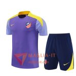 Kit da Allenamento Atletico Madrid - Maglia + Pantaloncini 2025/2026 viola/Giallo