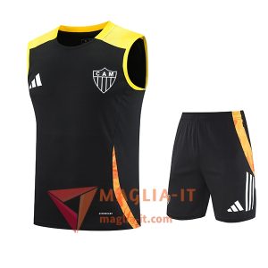 Kit da Allenamento Atletico Mineiro - Canottiera + Pantaloncini 2025/2026 Nero/Giallo/Arancia
