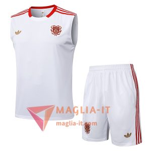 Kit da Allenamento Bayern Monaco - Canottiera + Pantaloncini 2025/2026 Bianco/Rosso